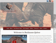 Tablet Screenshot of bushmansquiver.co.za